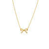 Gold Solid Bow Tie Necklace - Adina Eden's Jewels