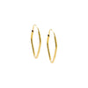  Solid Endless Diamond Shape Hoop Earring 14K - Adina Eden's Jewels