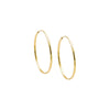 14K Gold / 20MM Solid Endless Hoop Earring 14K - Adina Eden's Jewels