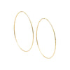 14K Gold / 40MM Solid Endless Hoop Earring 14K - Adina Eden's Jewels