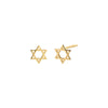  Solid Mini Star of David Stud Earring 14K - Adina Eden's Jewels