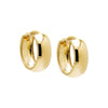 14K Gold Solid Super Wide Huggie Earring 14K - Adina Eden's Jewels