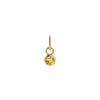 Yellow Tiny Birthstone Dangling Bezel Charm 14K - Adina Eden's Jewels