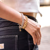  Pave Accented Chunky Cuban Link Bracelet - Adina Eden's Jewels