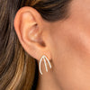  Pave Triple Cage Ear Climber Earring - Adina Eden's Jewels