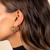  Solid Knot Looped Hoop Earring - Adina Eden's Jewels