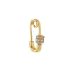 14K Gold Diamond Safety Pin Toggle Charm 14K - Adina Eden's Jewels