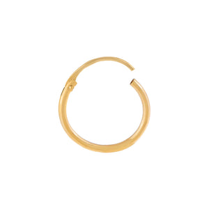 14K Gold / Single Thin Solid Cartilage Hoop Earring 14K - Adina Eden's Jewels