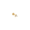 14K Gold / 6.5MM CZ Trio Cluster Stud Earring 14K - Adina Eden's Jewels