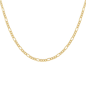 14K Gold / 16" Figaro Necklace 14K - Adina Eden's Jewels