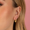  Pavé Multi Spike Huggie Earring - Adina Eden's Jewels