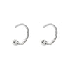  Ball Ear Threader Hoop Earring - Adina Eden's Jewels