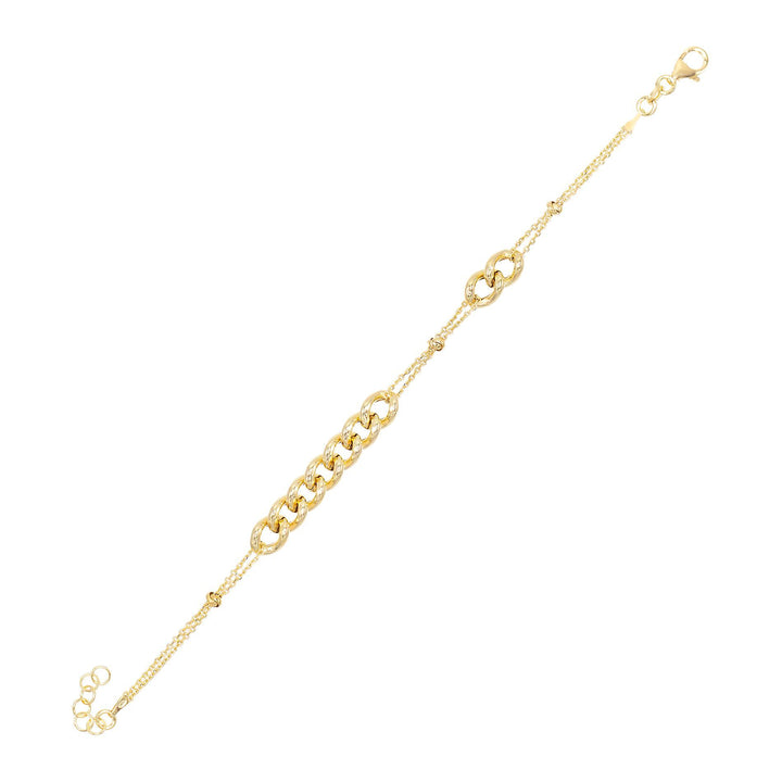 Gold Large Chain Bracelet - Adina Eden's Jewels