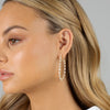  Multi Teardrop Oval Shaped Open Hoop Earring - Adina Eden's Jewels