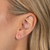  CZ Trio Cluster Stud Earring 14K - Adina Eden's Jewels