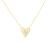 Gold CZ Lightning X Heart Necklace - Adina Eden's Jewels