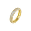 Gold / 6 Thin Pavé Round Ring - Adina Eden's Jewels