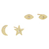 Combo CZ Mismatched Stud Earring Combo Set - Adina Eden's Jewels