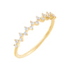 14K Gold / 6.5 Diamond Scattered Ring 14K - Adina Eden's Jewels