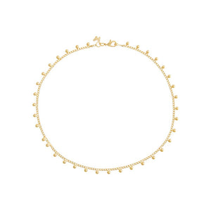 Gold Scattered Beads Anklet - Adina Eden's Jewels