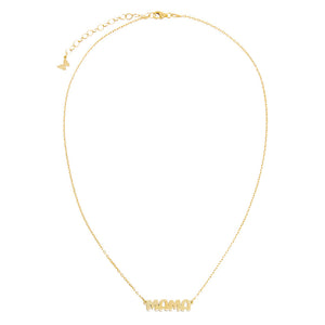  MAMA Flat Bubble Name Necklace - Adina Eden's Jewels