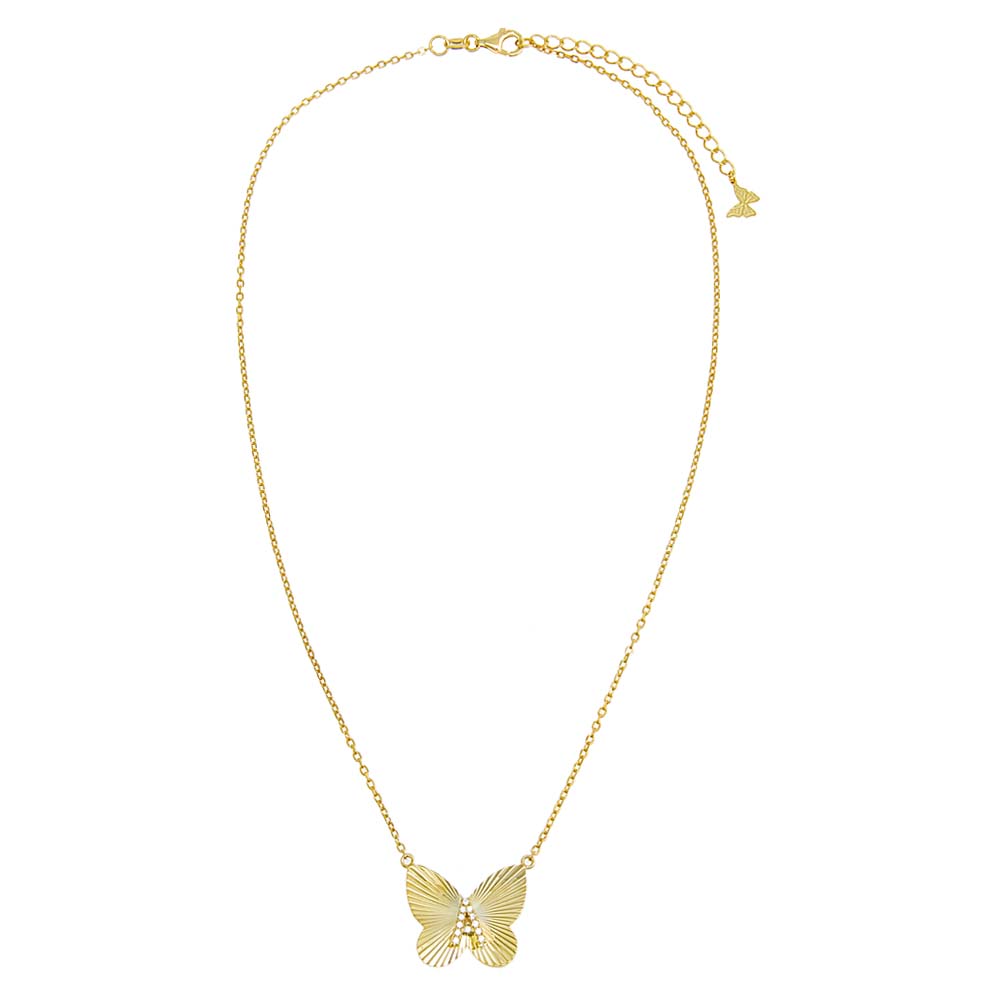 Butterfly Initial Necklace – Rated Cute Jewelry
