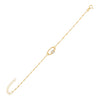 Gold Mini Baguette Rope Toggle Singapore Bracelet - Adina Eden's Jewels