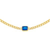  Colored Baguette Cuban Choker - Adina Eden's Jewels