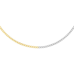 Combo Two Tone Flat Curb Choker - Adina Eden's Jewels