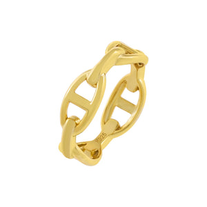 Gold / 5 Mariner Link Ring - Adina Eden's Jewels