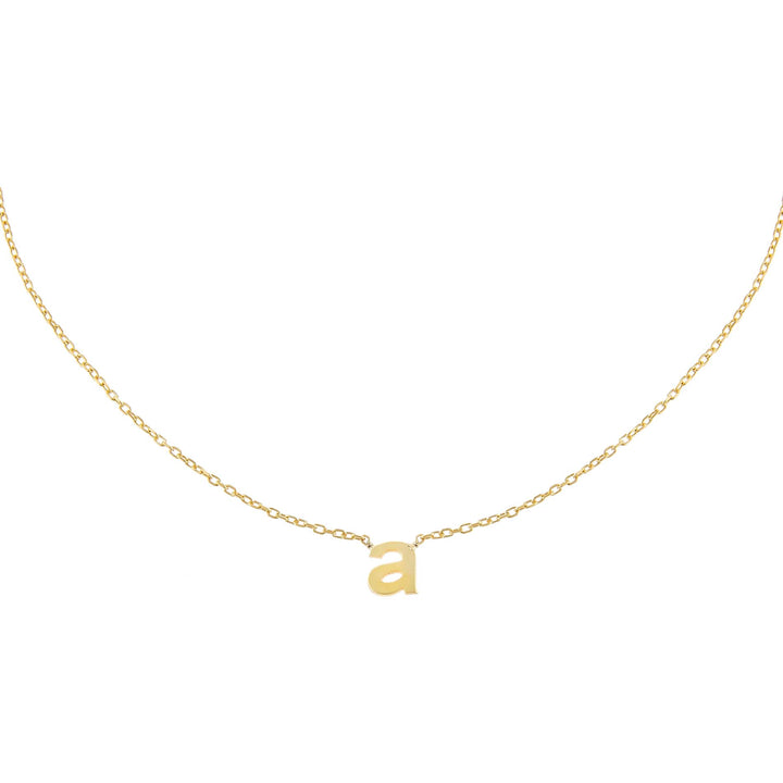 Solid Lowercase Initial Choker