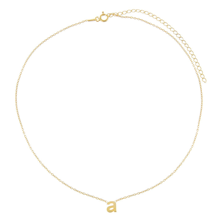  Solid Lowercase Initial Choker - Adina Eden's Jewels