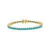 Turquoise Summer Colored Three Prong Tennis Bracelet - Adina Eden's Jewels