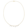  Floating Multi Shape Diamond Necklace 14K - Adina Eden's Jewels