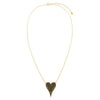  Pavé Large Onyx Heart Necklace - Adina Eden's Jewels