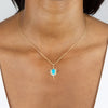  Turquoise Enamel Starburst Necklace - Adina Eden's Jewels