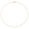 14K Gold Petite Pearl X Wire Chain Necklace 14K - Adina Eden's Jewels