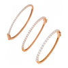 Rose Gold The Classic Tennis Bangle Combo Set - Adina Eden's Jewels