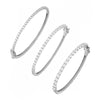 Silver The Classic Tennis Bangle Combo Set - Adina Eden's Jewels