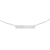  Engraved Thin Bar Necklace 14K - Adina Eden's Jewels