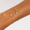  Mini Baguette Rope Toggle Singapore Bracelet - Adina Eden's Jewels