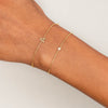  Tiny Solid Uppercase Initial Bracelet - Adina Eden's Jewels