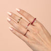  Diamond Ruby Teardrop Ring 18K - Adina Eden's Jewels