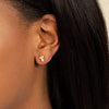  Pearl x Marquise Threaded Ball Stud Earring - Adina Eden's Jewels