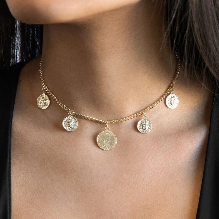  Five Coin Choker - Adina Eden's Jewels